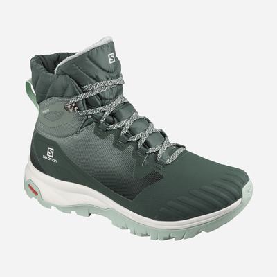 Női Salomon VAYA BLAZE THINSULATE™ CLIMASALOMON™ WATERPROOF Téli Bakancs SA9731682 Zöld